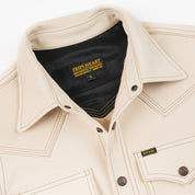 IHSB-PR-NAT - Iron Heart X Simmons Bilt Horsehide Western Shirt - The Pale Rider - Natural