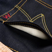 IH-634-XHSIB - 25oz Selvedge Denim Straight Cut Jeans - Indigo/Black