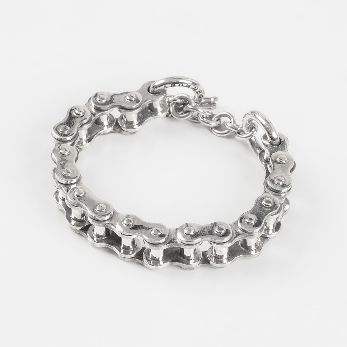 IHSI-02 - "Motorcycle Chain" Bracelet Sterling Silver