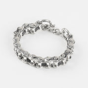 IHSI-02 - "Motorcycle Chain" Bracelet Sterling Silver