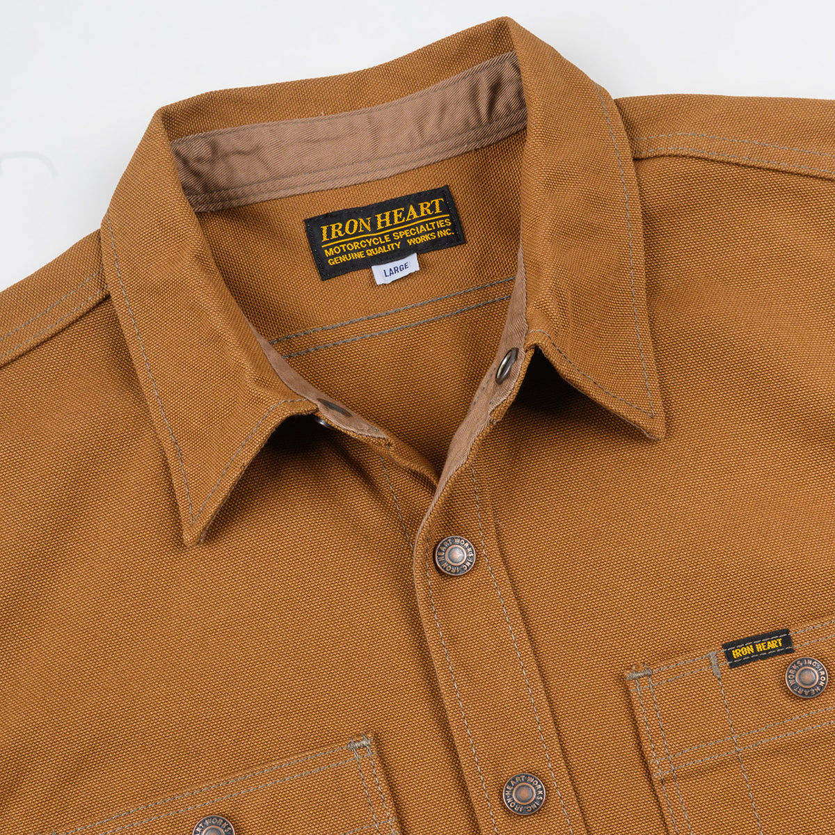 IHSH-189-BRN - 17oz Duck Work Shirt Style CPO - Brown