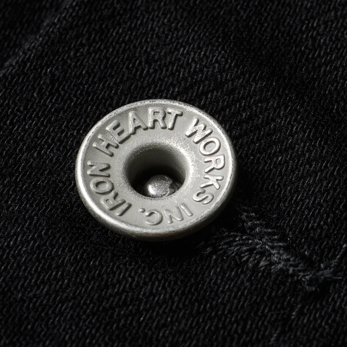 IHJ-86-BLK - 14oz Selvedge Denim Modified Type III Jacket - Black/Black