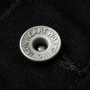 IHJ-86-BLK - 14oz Selvedge Denim Modified Type III Jacket - Black/Black
