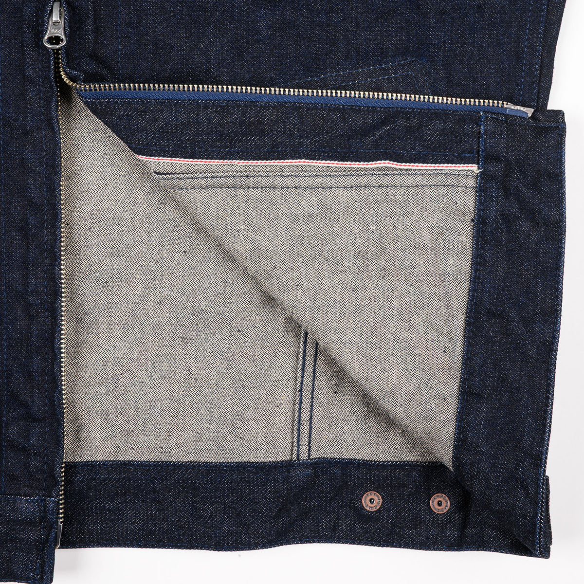 IHJ-122-IND - 14oz Broken Twill Selvedge Denim Work Jacket - Indigo