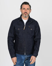 IHJ-122-IND - 14oz Broken Twill Selvedge Denim Work Jacket - Indigo