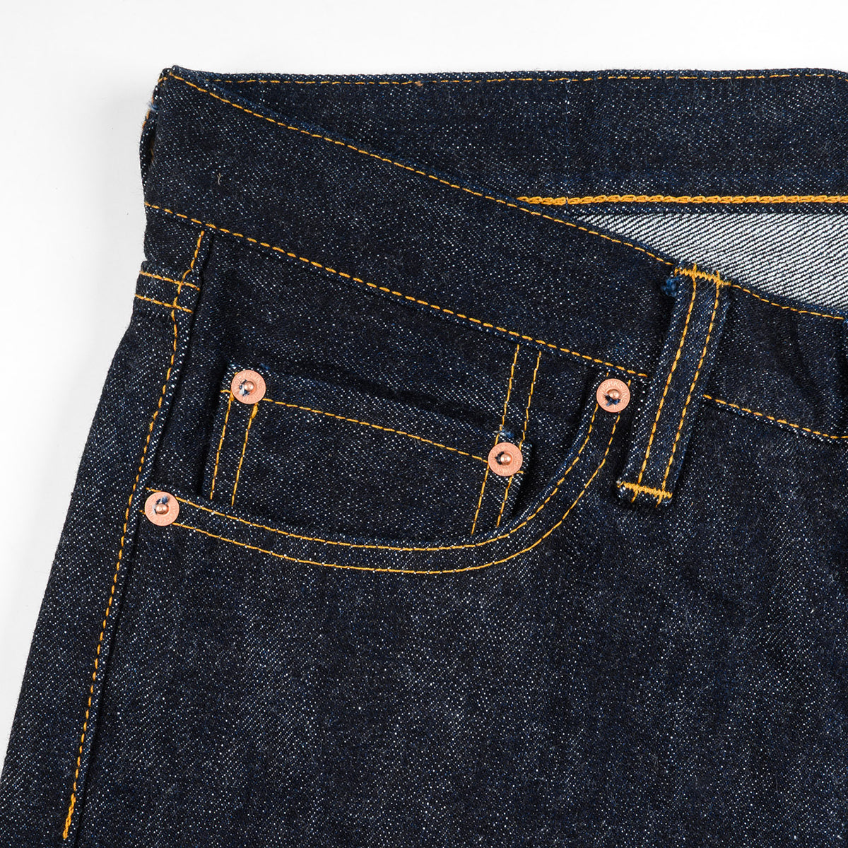 IH-684S-16-GER - Iron Heart Germany 16oz Vintage Selvedge Denim Relaxed Cut Jeans - Indigo