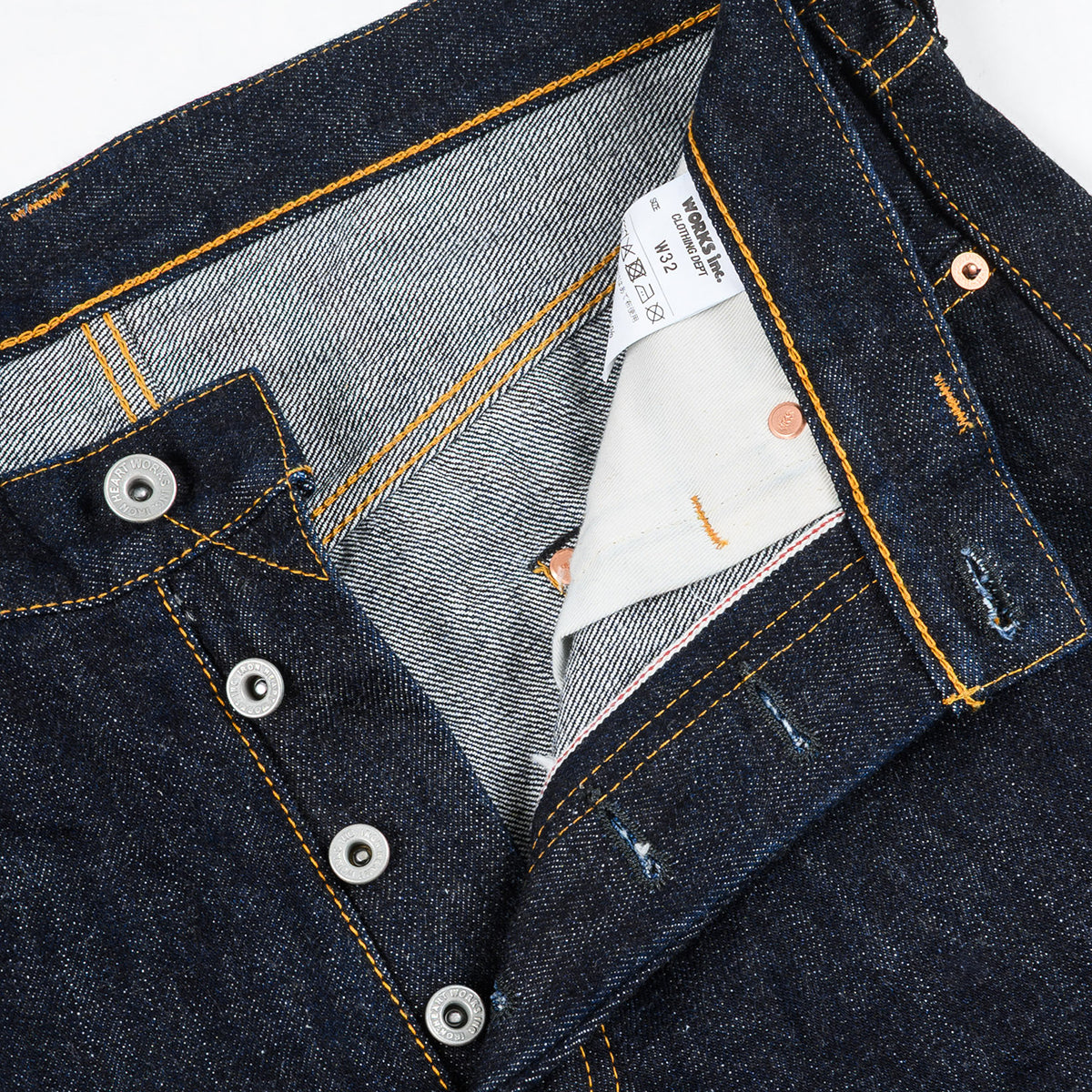 IH-684S-16-GER - Iron Heart Germany 16oz Vintage Selvedge Denim Relaxed Cut Jeans - Indigo