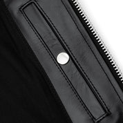 IHJ-54-BLK - Japanese Horsehide Rider’s Jacket with collar - Black (Tea-Core Dyed)
