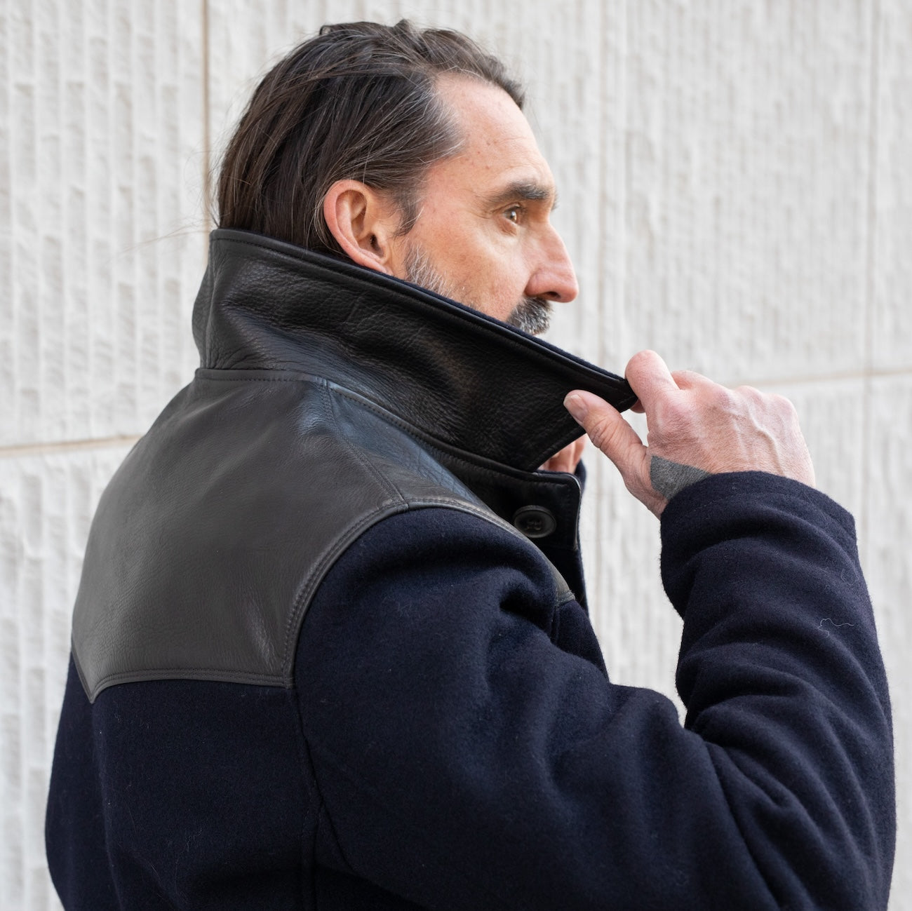 SB-RA-WO-NAV - Simmons Bilt Wool Ranch Jacket - Navy