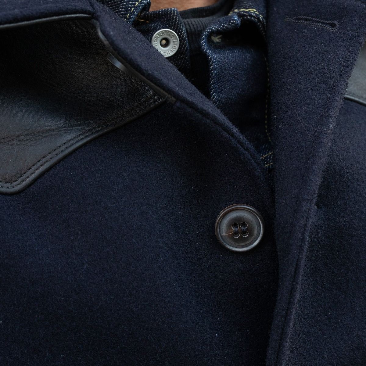SB-RA-WO-NAV - Simmons Bilt Wool Ranch Jacket - Navy