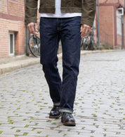 IH-634S-18 - 18oz Vintage Selvedge Denim Straight Cut Jeans - Indigo