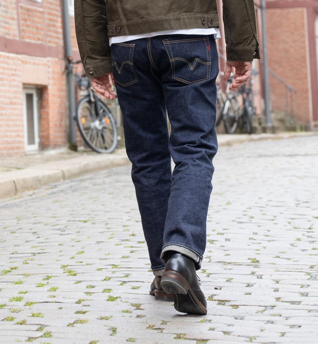 IH-634S-18 - 18oz Vintage Selvedge Denim Straight Cut Jeans - Indigo