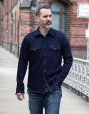 IHSH-208-IND - Kersey Western Shirt - Indigo