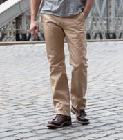 IH-717-KHA - 9oz Mercerised Selvedge Cotton Chinos - Khaki