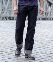 IH-634S-19L - 19oz Left Hand Twill Selvedge Denim Straight Cut Jeans - Indigo