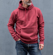 IHSW-49-BUR - 14oz Ultra Heavyweight Loopwheel Cotton Hoodie - Burgundy