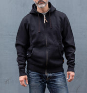 IHSW-10-BLK - 14oz Ultra Heavyweight Cotton Zip Up Hoodie Black
