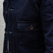 IHJ-140-IG - 19oz Selvedge Denim Type I Jacket - Indigo/Grey