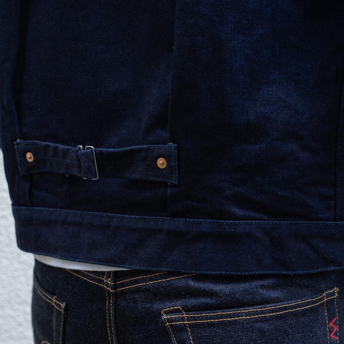 IHJ-140-IG - 19oz Selvedge Denim Type I Jacket - Indigo/Grey