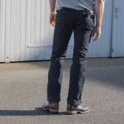 IH-888S-21OD - 21oz Selvedge Denim Tapered Jeans - Black Overdyed