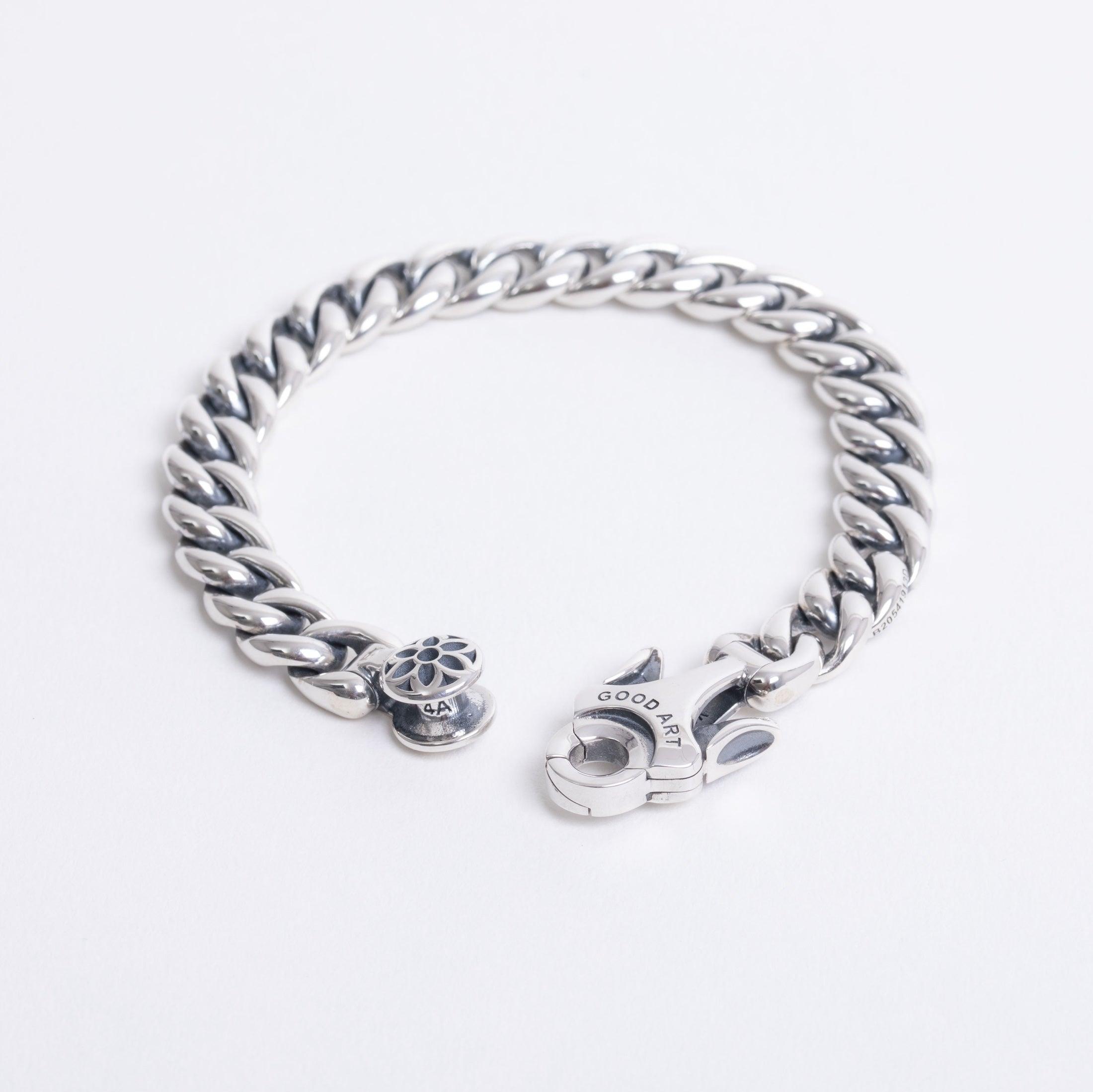 GA-MODEL-10-BRA-4A - GOOD ART HLYWD Model 10 Bracelet 4A - Sterling Silver