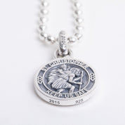 GA-ST-CHRISTOPHER-A - GOOD ART HLYWD Saint Christopher Pendant A- Sterling Silver