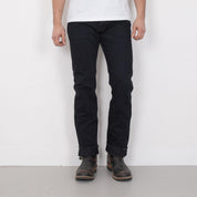 IH-888S-21OD - 21oz Selvedge Denim Tapered Jeans - Black Overdyed