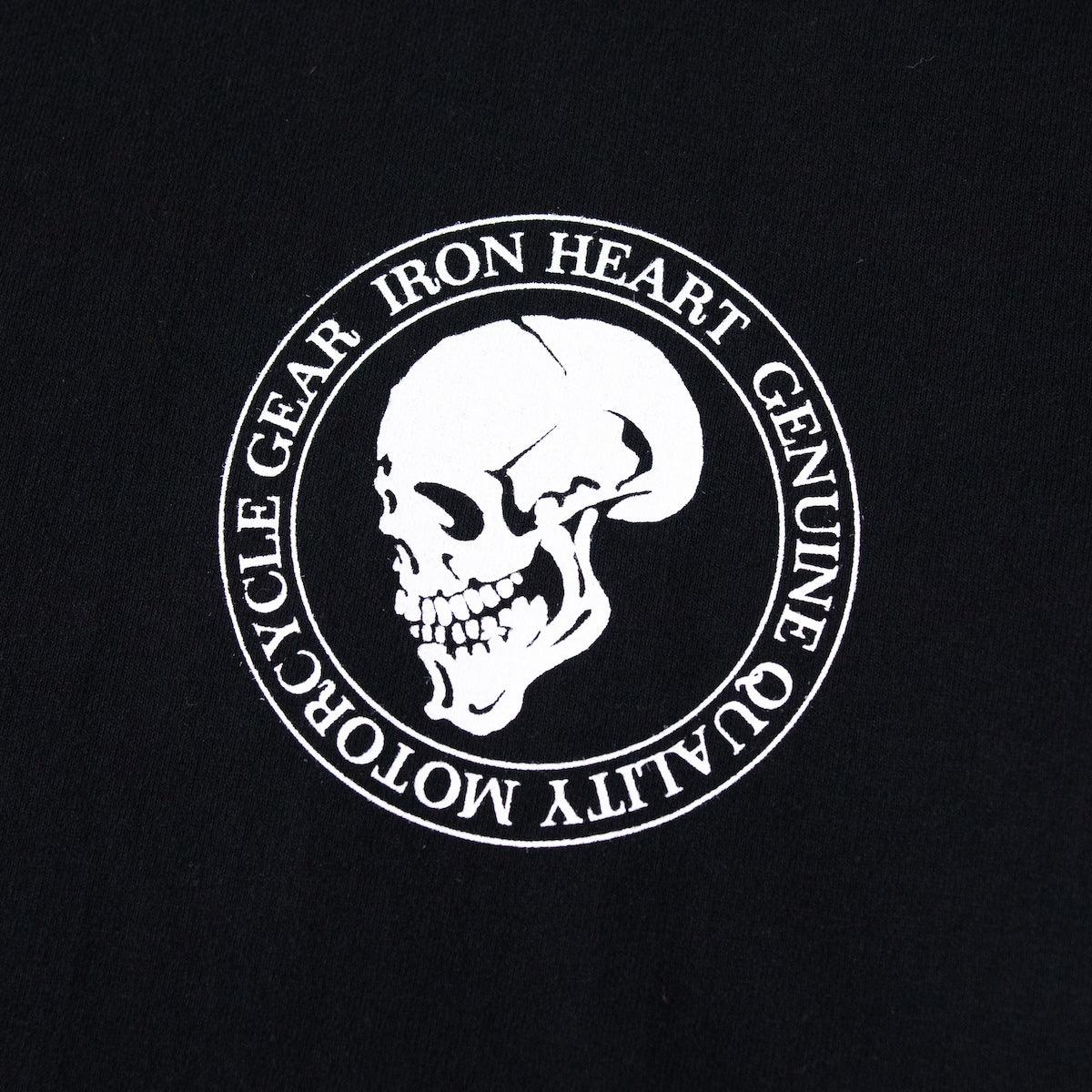 IHT-IHG-6-BLK - Iron Heart Hamburg 7.5oz Loopwheel Crew Neck T-Shirt - Black