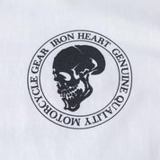 IHT-IHG-6-WHT - Iron Heart Hamburg 7.5oz Loopwheel Crew Neck T-Shirt - White