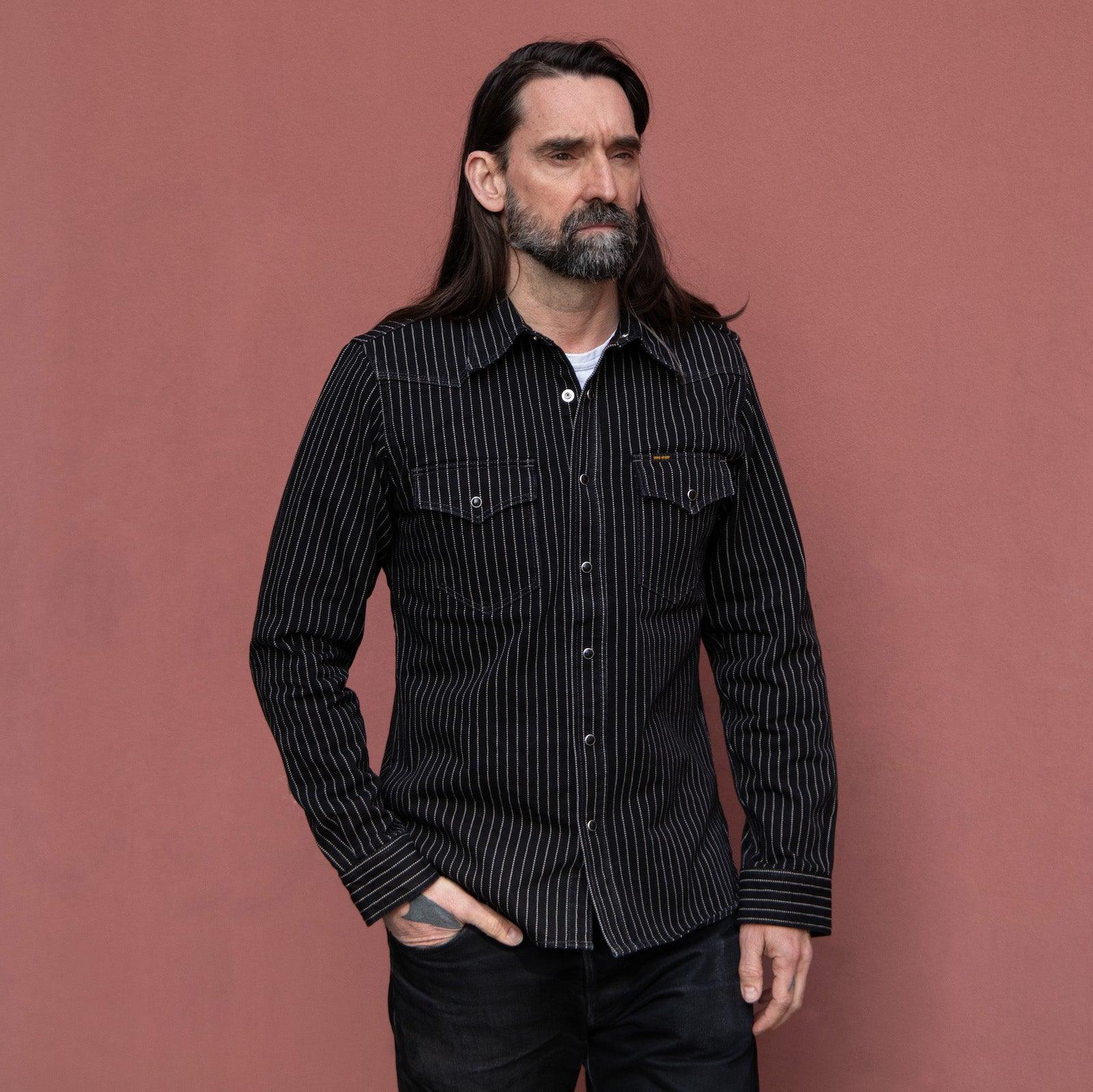 IHSH-62-BLK - 12oz Wabash Western Shirt - Black