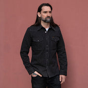 IHSH-62-BLK - 12oz Wabash Western Shirt - Black