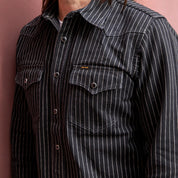 IHSH-62-BLK - 12oz Wabash Western Shirt - Black
