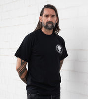 IHT-IHG-6-BLK - Iron Heart Hamburg 7.5oz Loopwheel Crew Neck T-Shirt - Black