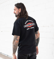 IHT-IHG-6-BLK - Iron Heart Hamburg 7.5oz Loopwheel Crew Neck T-Shirt - Black
