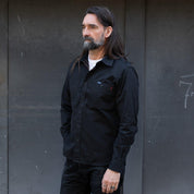 IHSH-395-BLK - 7oz Fatigue Cloth Work Shirt - Black
