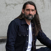 Image showing the IHSH-368-IND - 14oz Double Cloth Western Shirt - Indigo which is a Shirts described by the following info Iron Heart, Released, Shirts, Tops and sold on the IRON HEART GERMANY online store