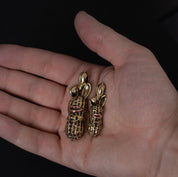 PE-LARGE-BUNNY-PENDANT-BR - Peanuts & Co - LARGE BUNNY PEANUTS PENDANT - Brass & Copper