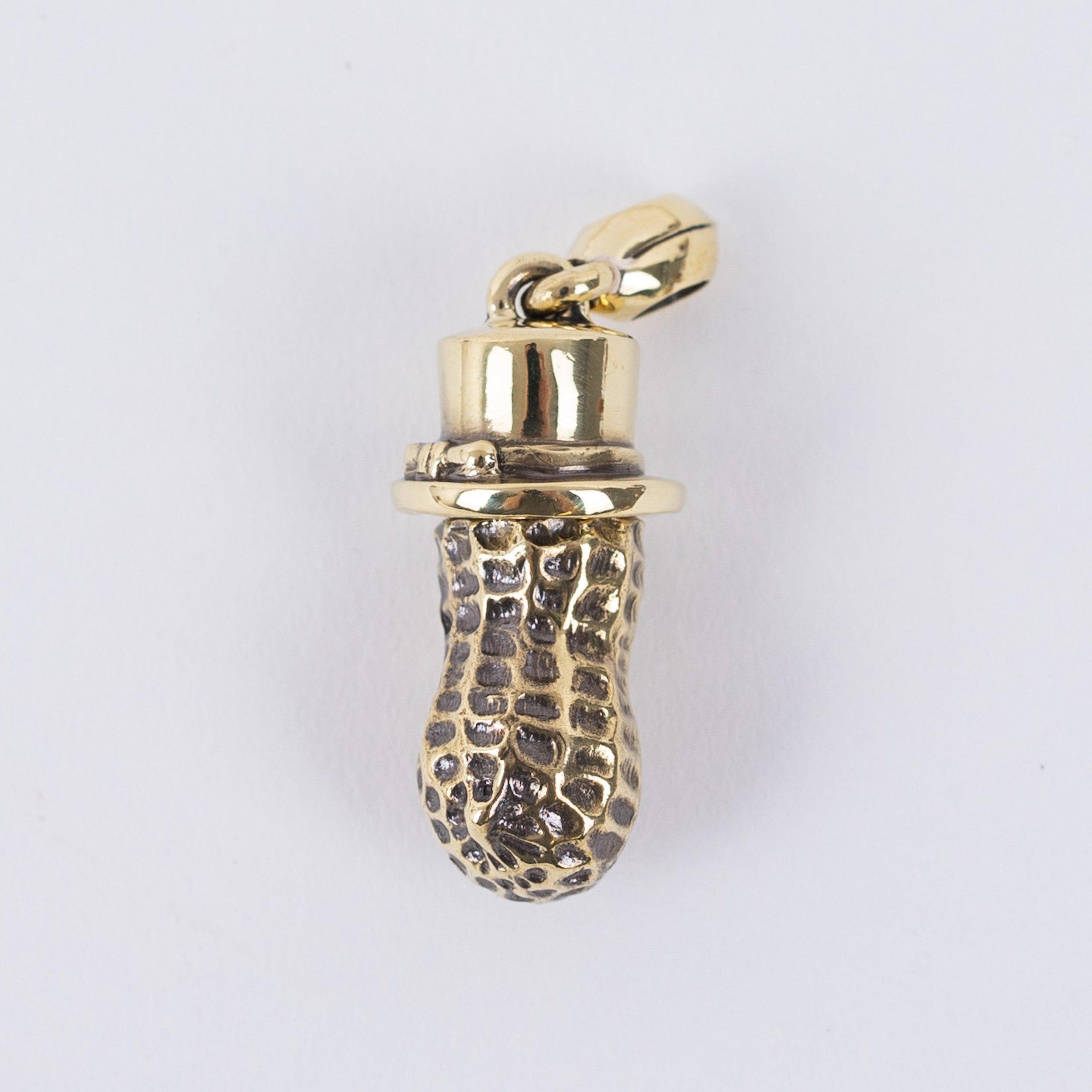 PE-MEDIUM-BERO-PEANUTS-PENDANT-BR - Peanuts & Co MEDIUM BERO PEANUTS Pendant - Brass