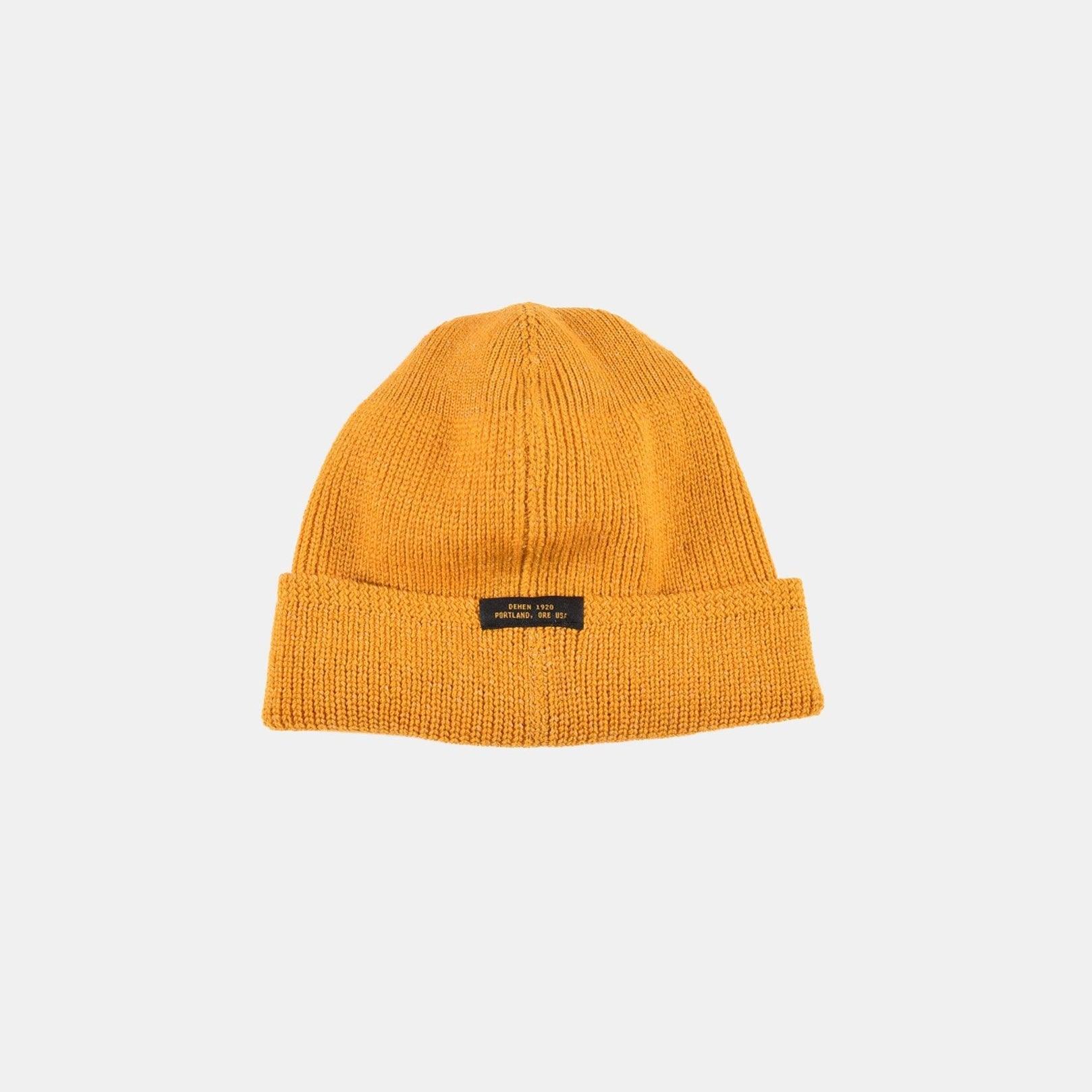 DE-WKC001-GOL - Dehen 1920 Wool Knit Watch Cap - Old Gold