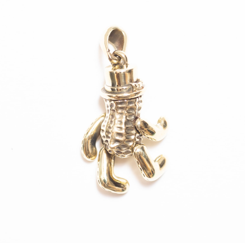 PE-TEDDY-PEANUTS-BRA - Peanuts & Co TEDDY PEANUTS PENDANT - Brass