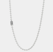 GA-POPLOCK-NECKLACE-A24-GB - GOOD ART HLYWD Poplock Necklace Goosebumps/ A24' - Sterling Silver
