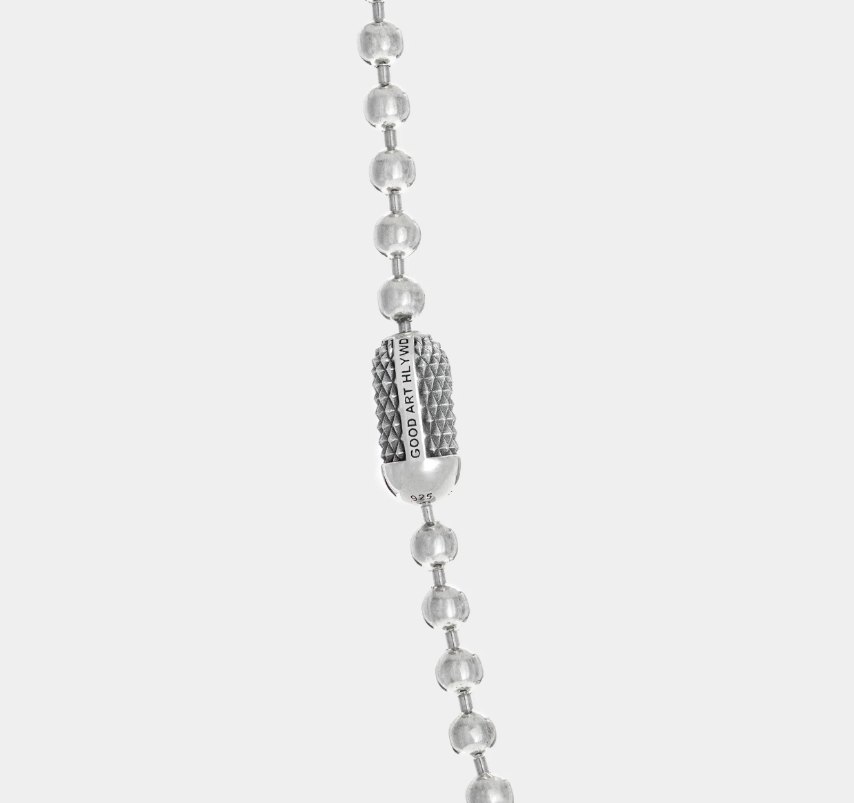 GA-POPLOCK-NECKLACE-A24-GB - GOOD ART HLYWD Poplock Necklace Goosebumps/ A24' - Sterling Silver