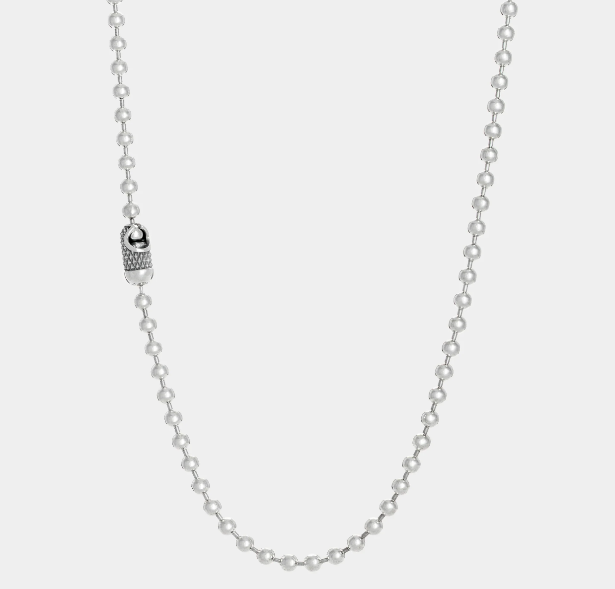 GA-POPLOCK-NECKLACE-A24-GB - GOOD ART HLYWD Poplock Necklace Goosebumps/ A24' - Sterling Silver