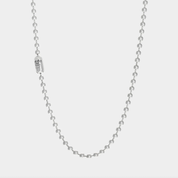 GA-POPLOCK-NECKLACE-A24-LO - GOOD ART HLYWD Poplock Necklace Good Art Logo/ A24' - Sterling Silver