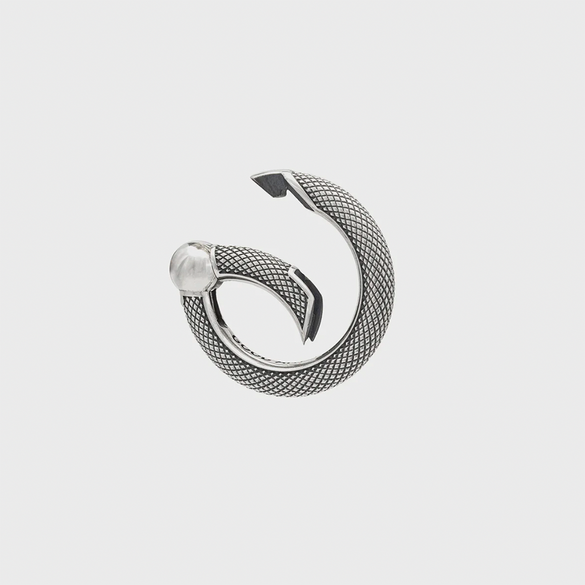 GA-SPRING-RING-GB-A - GOOD ART HLYWD Spring Ring Goosebumps A- Sterling Silver