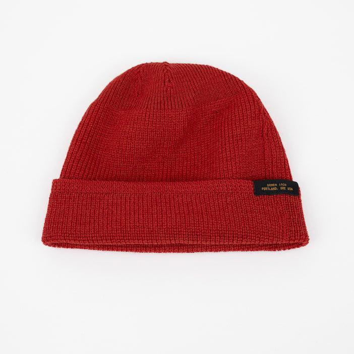 DE-WKC001-RED - Dehen 1920 Wool Knit Watch Cap - Red