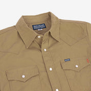 IHSH-394-KHA - 7oz Fatigue Cloth Western Shirt - Khaki