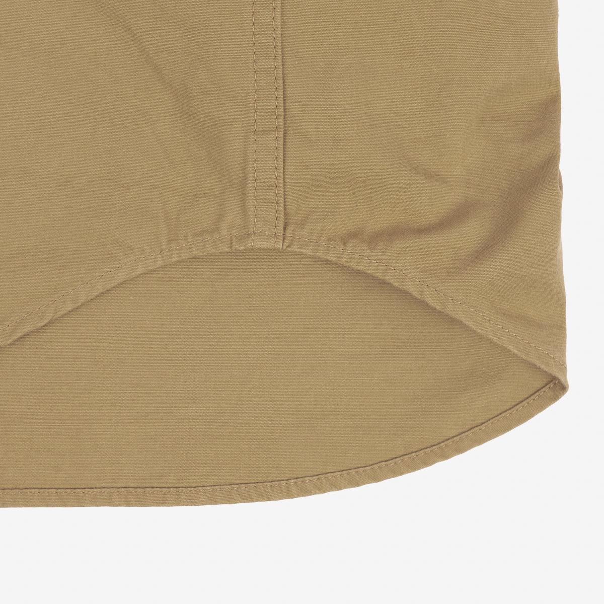 IHSH-394-KHA - 7oz Fatigue Cloth Western Shirt - Khaki