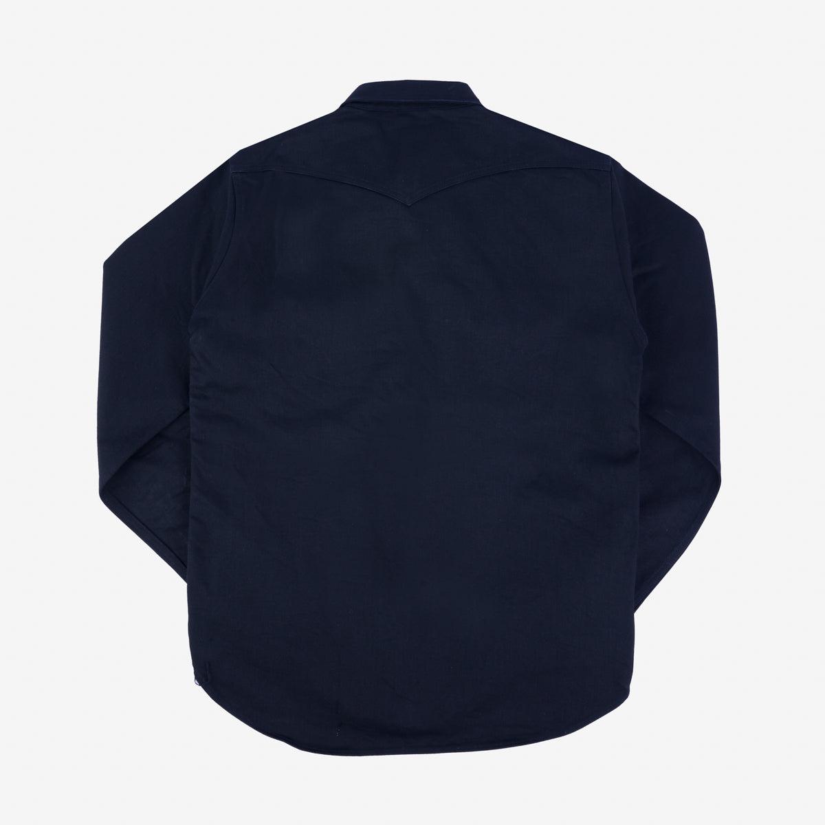 Image showing the IHSH-362-SBG - 16oz Non-Selvedge Denim CPO Shirt - Superblack (Fades to Grey) which is a Shirts described by the following info Iron Heart, Released, Shirts, Tops and sold on the IRON HEART GERMANY online store