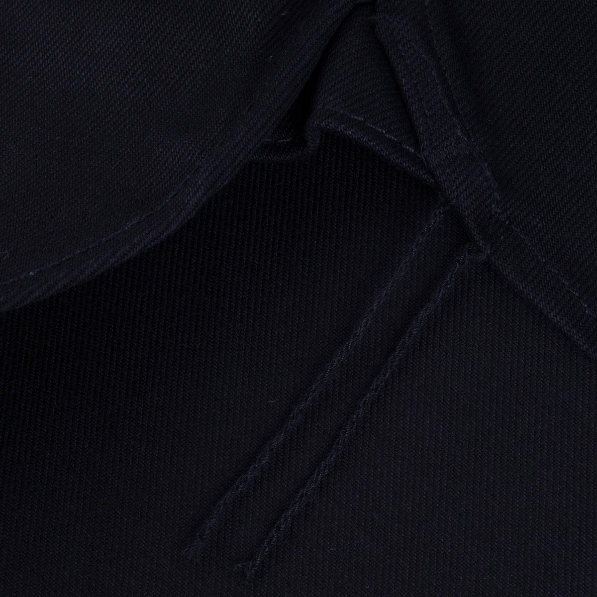 Image showing the IHSH-362-SBG - 16oz Non-Selvedge Denim CPO Shirt - Superblack (Fades to Grey) which is a Shirts described by the following info Iron Heart, Released, Shirts, Tops and sold on the IRON HEART GERMANY online store